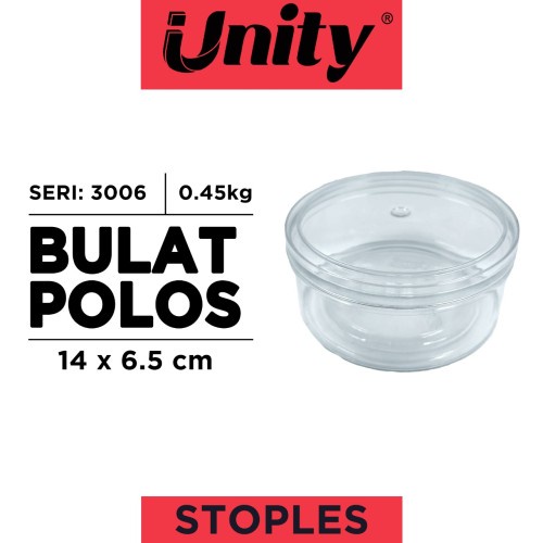 Toples Stoples Unity Plastik Bulat Polos 14x6.5cm 3006