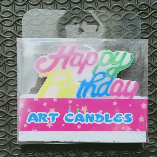 Lilin Ulang Tahun Huruf HAPPI BIRTHDAY