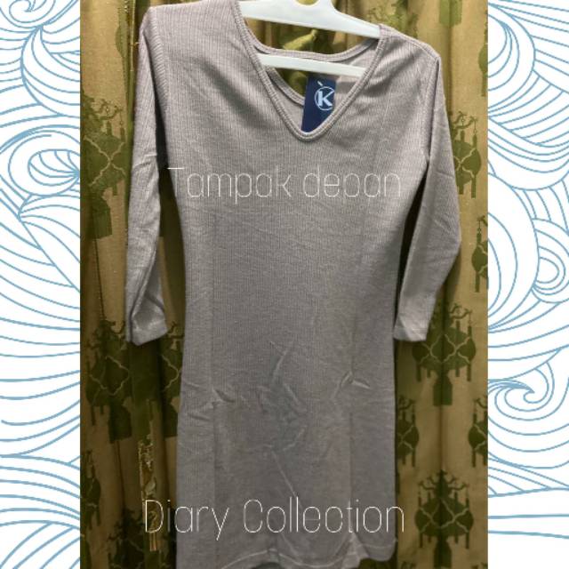 Dress Korea Bahan Import slim