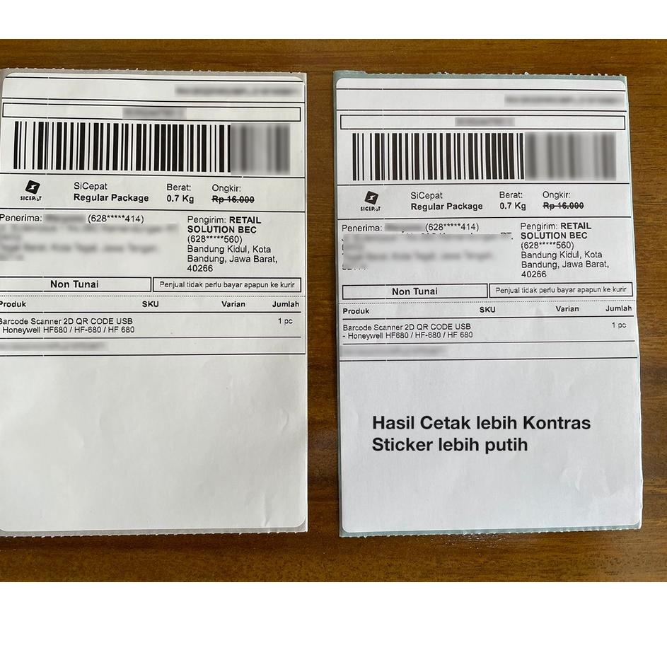 Grosir Hari Ini Stiker Label Thermal Resi AWB 100x150 / 100 x 150 / 100x150mm / 10x15 cm