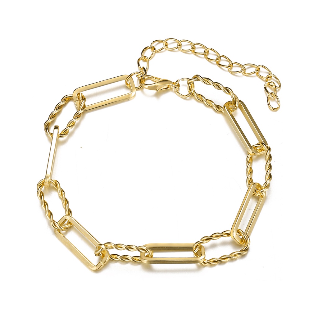 17km Gelang Tangan Rantai Aksen Bola Kristal Imitasi Gaya Vintage Untuk Wanita-12