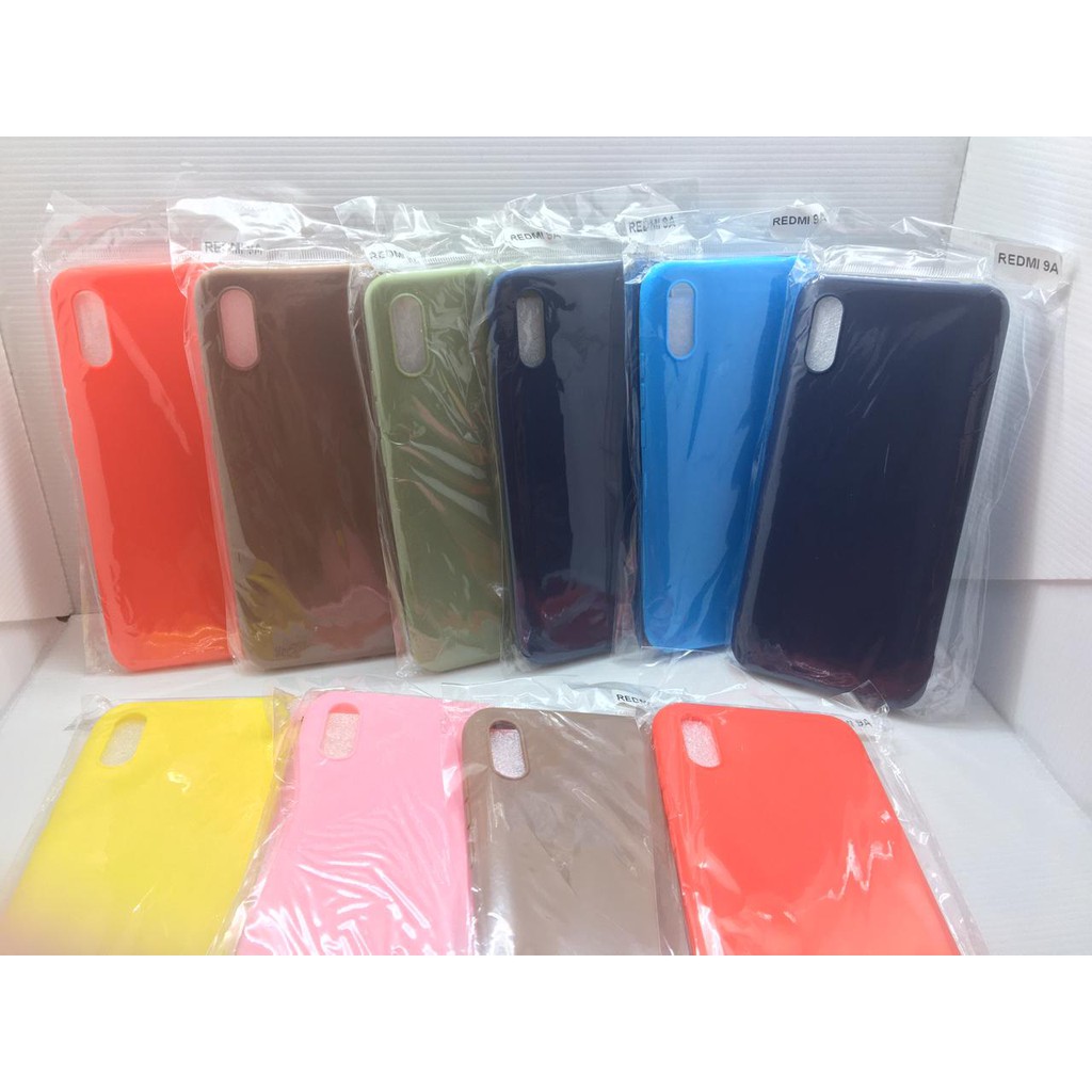 case dove Iphone redmi 9A / redmi 9c Colourful Ultrathin Silicone Case / Matte Case