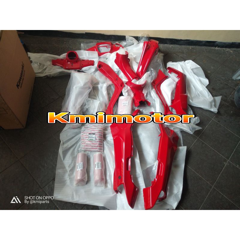 cover body Kaze r merah full set original kawasaki