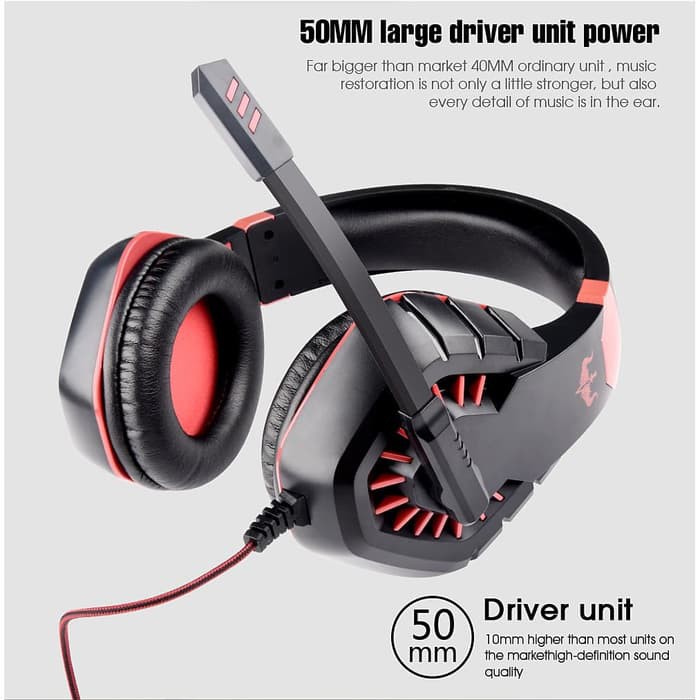 Headset Gaming OVLENG P9 3.5mm Wired Stereo Headphone - OVL-OV-P9