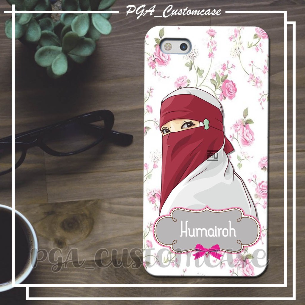 Casing Oppo Vivo Xiaomi Samsung Edisi Muslimah Bebas Tambah Nama
