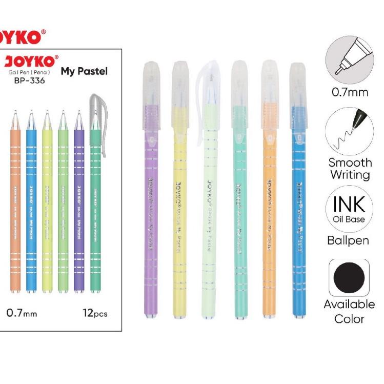 

Laris VD9EK BALL PEN PULPEN PENA JOYKO BP-336 MY PASTEL 0.7 mm BOLPEN MURAH HITAM BLACK WARNA WARNI LUCU GROSIR TIDAK MUDAH KERING ATK KANTOR ASLI BOLPOINT 94 Terlaris