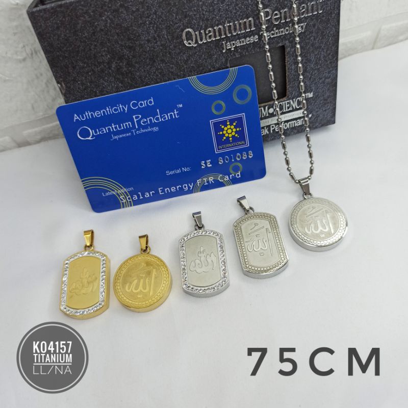 Kalung Titanium Quantum Pendant Lafadz K04157