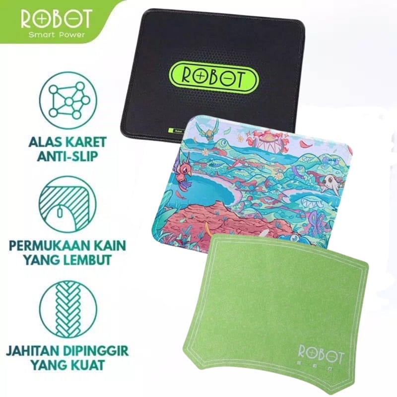 MOUSEPAD ALAS MOUSE TATAKAN MOUSE ANTI SLIP - ROBOT