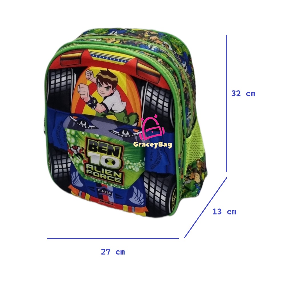 GB-1209Boy Tas Ransel Sekolah TK/PAUD Embos