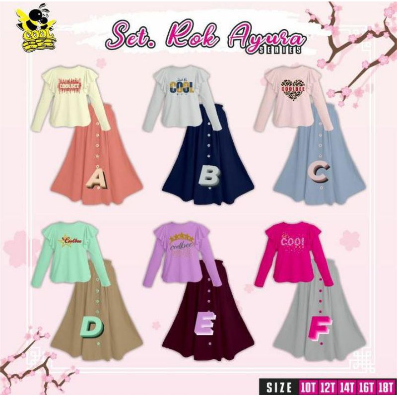 set anak tanggung rok/skirt brand Coolbee