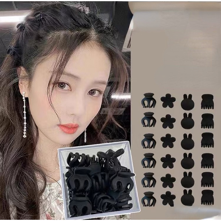 5 / 12pcs Jepit Rambut Poni Mini Lucu Untuk Anak Perempuan