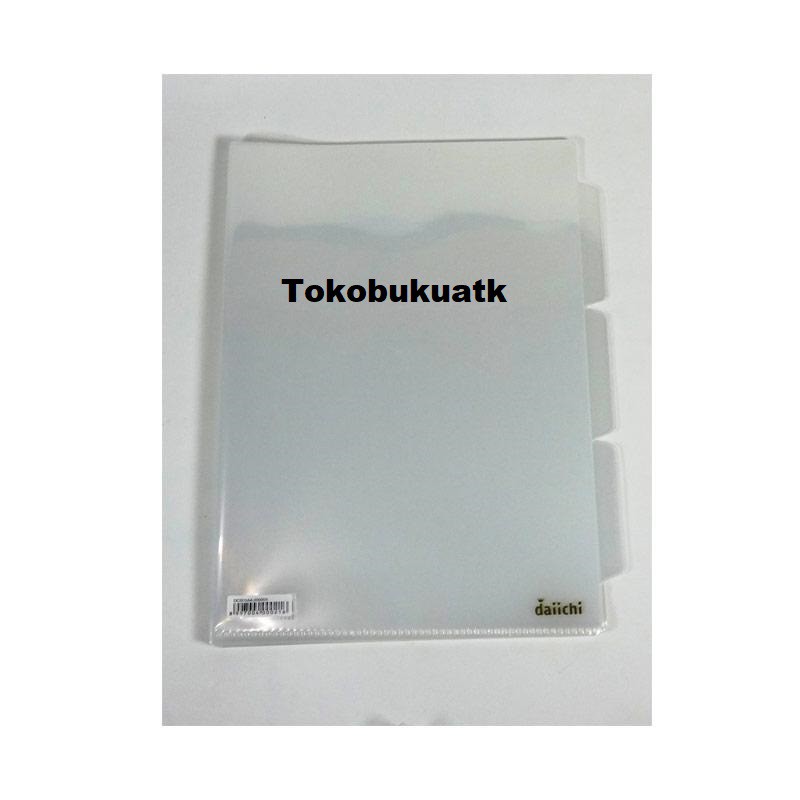 Clear Sleeves 3 Pockets Daiichi , Map L A4 3 Pocket, Map L A4 2 sekat