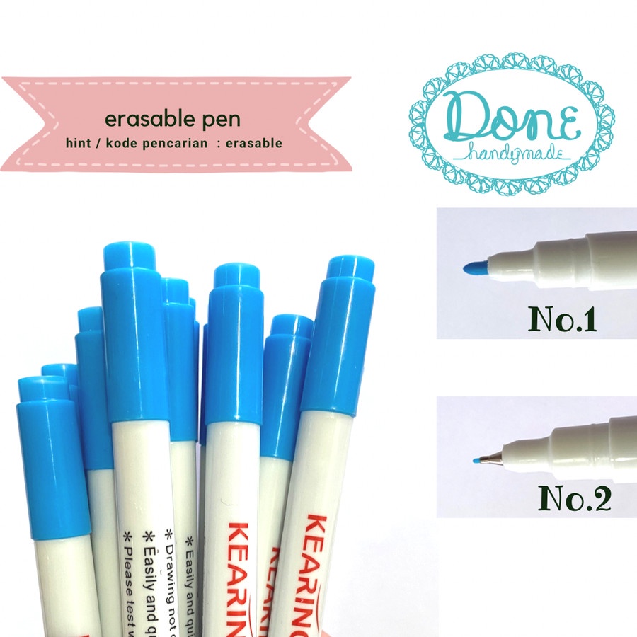 Erasable pen cross stitch pattern