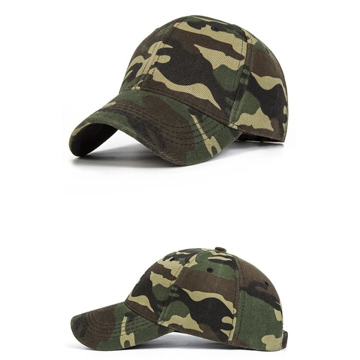 Topi Snapback Baseball Rapper Army Camouflage Pria Keren Cool Lurus