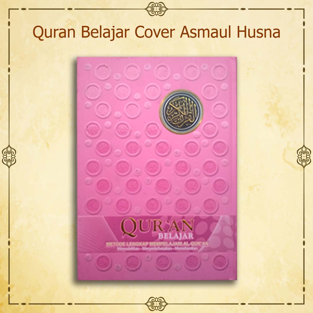 kitab alquran promo / Al Quran Belajar Cover Asmaul Husna Warna Pink