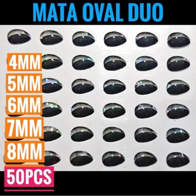 

Mata Oval Duo 3D 4mm 5mm 6mm 7mm 8mm