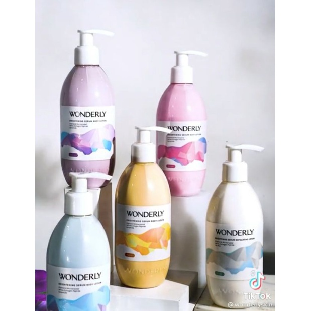 Wonderly Royale Kuning Brightening Serum Body Lotion Tubuh 300 ml terinspirasi Wangi Mewah parfum dunia Perawatan Kecantikan Badan