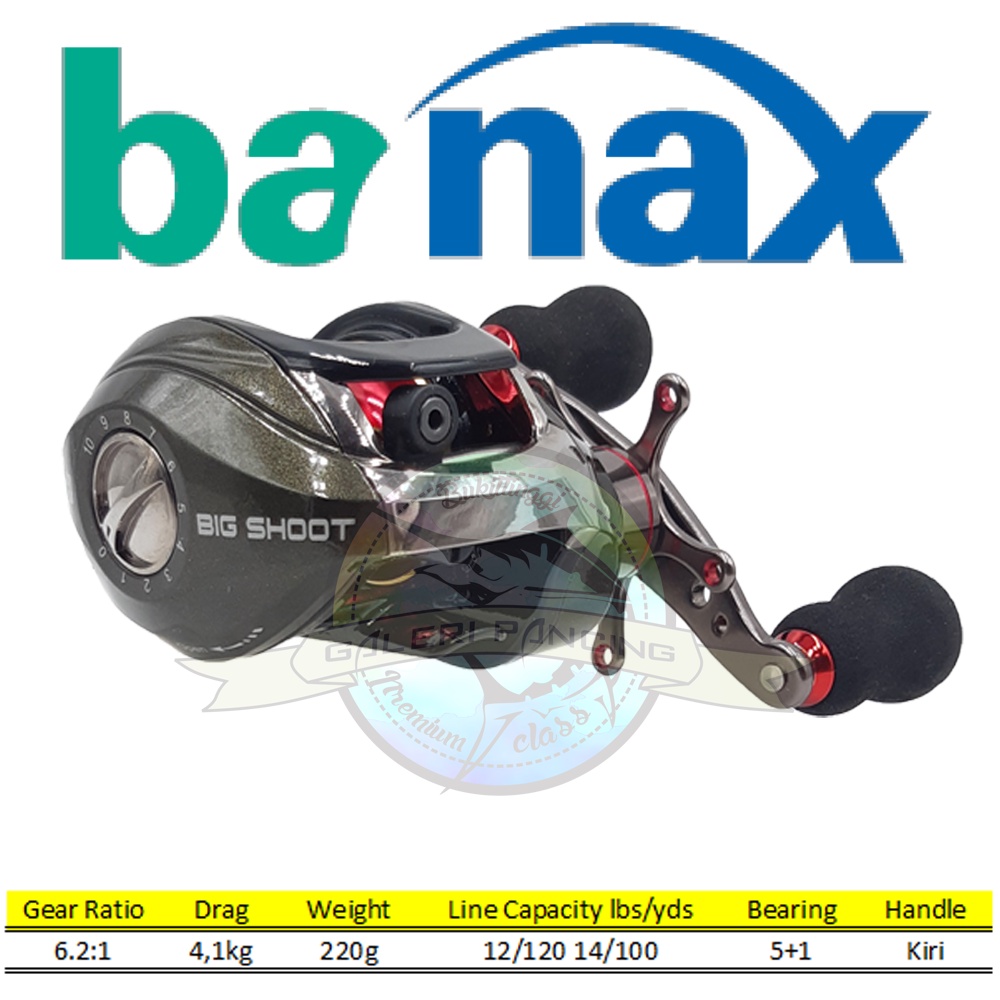 Reel BC Banax Big Shoot LH - Handle Kiri