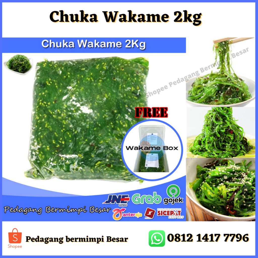 Chuka Kuki Wakame 2Kg | Chuka Wakame 2Kg | Salad Rumput Laut