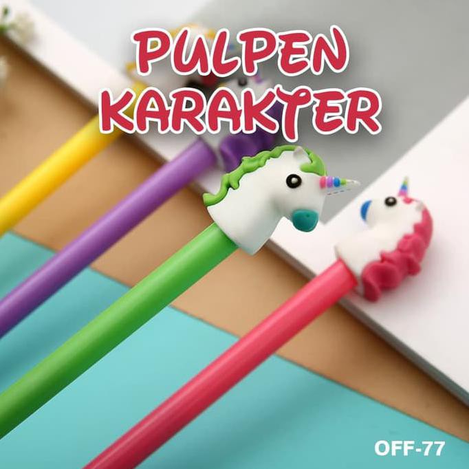 BEST PULPEN GEL KARAKTER - ALAT TULIS DENGAN KARAKTER LUCU - OFF-77