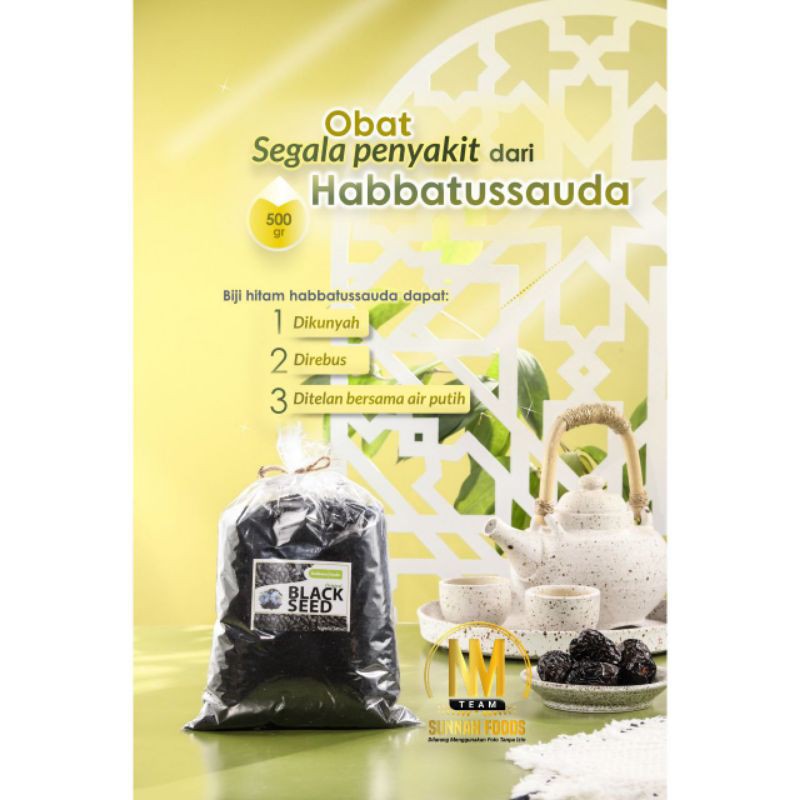 

Habbatussauda Butir 500gr