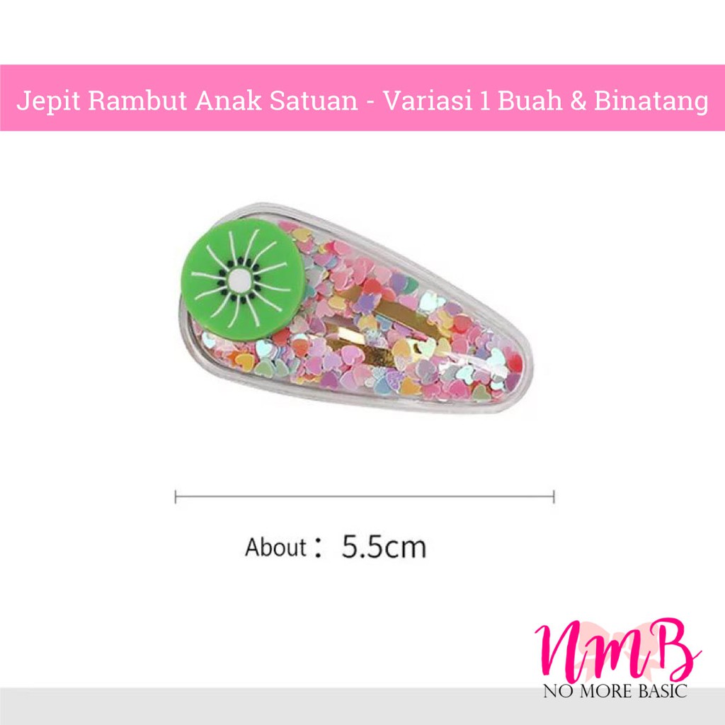 Jepitan Anak Perempuan Aksesoris Rambut Gaya Korea Untuk Anak Perempuan Set Hairclip Animal Fruit