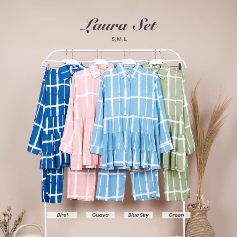 LAURA SET by vka_id womenwear pajamas setelan katun rayon