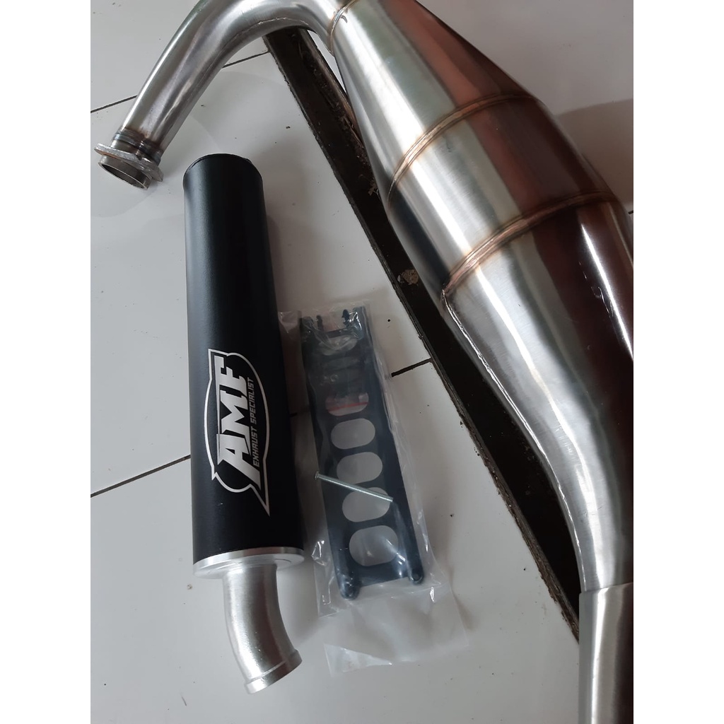 knalpot AMF EXHAUST Kawasaki ninja r ss rr krr 150 type press super cobra