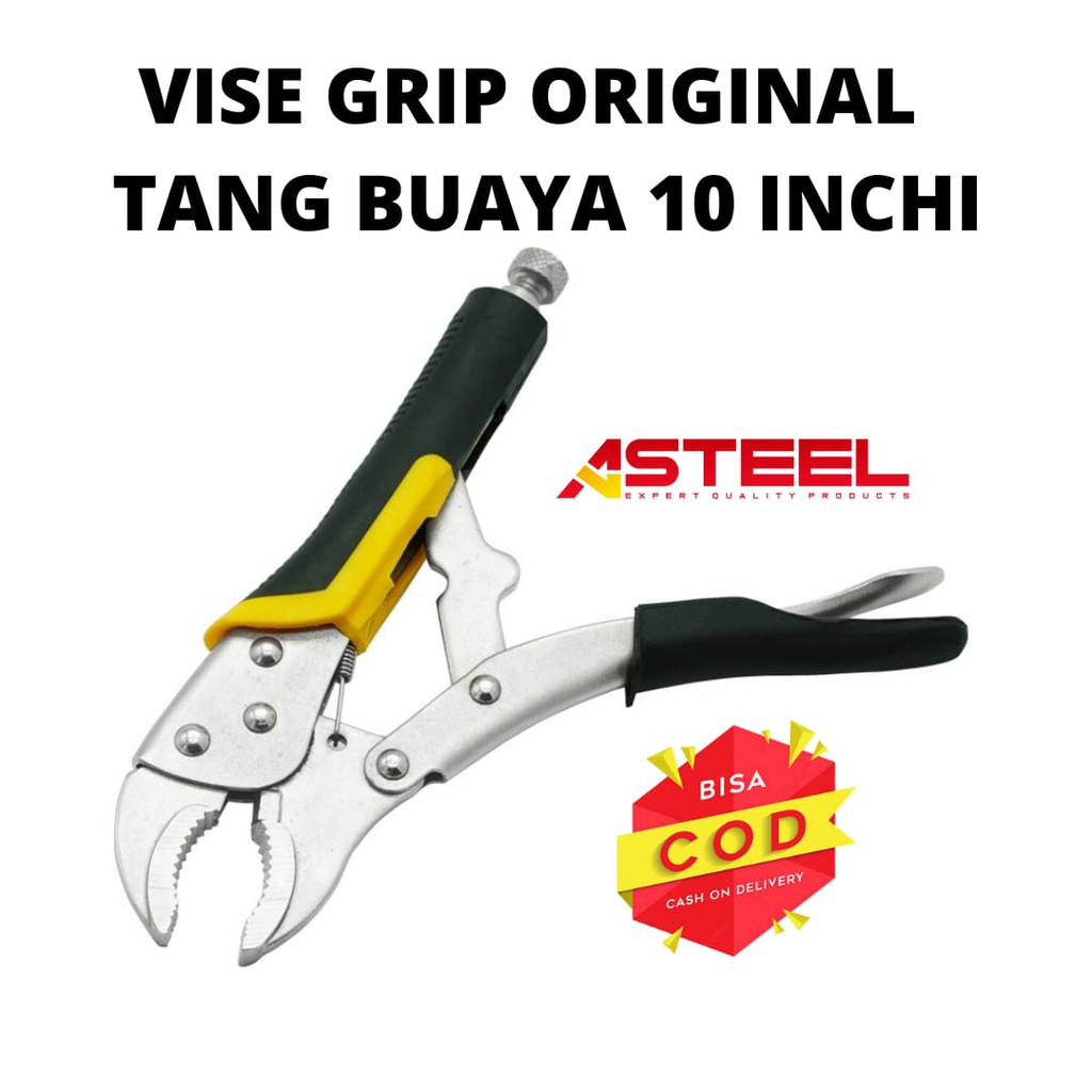 Jual Tang Buaya Bengkok Vise Grip Locking Plier Curve Original Asteel