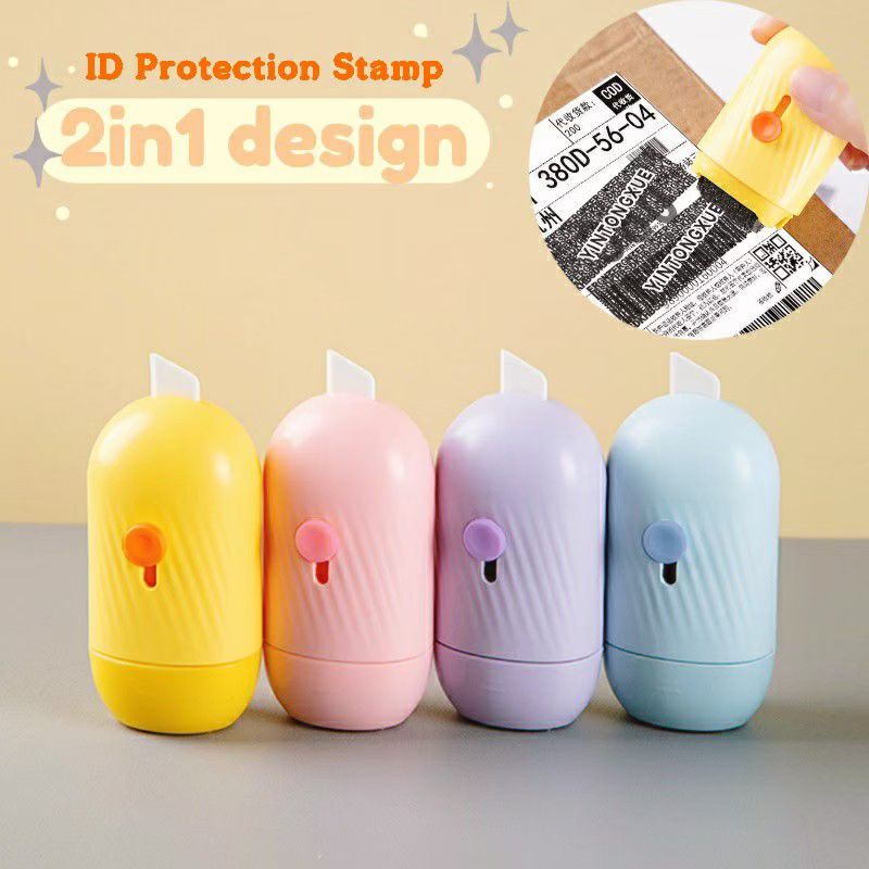 

ID Protection Roller Stamp with Ceramic Cutter Penutup identitas dengan pisau pembuka surat