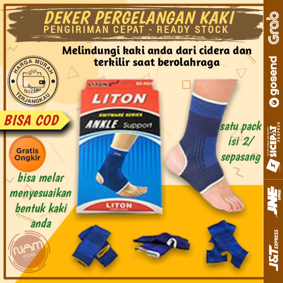 DEKER DECKER DAKER PELINDUNG PERGELANGAN ANKLE ANGKLE KAKI SUPPORT AKSESORIS PERLENGKAPAN OLAHRAGA