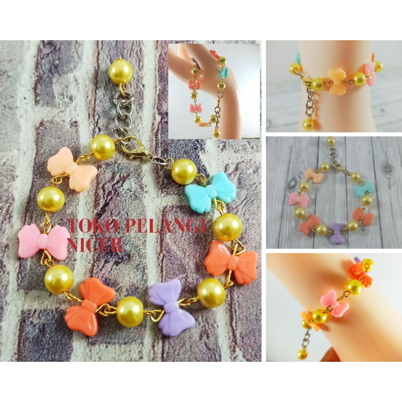 Gelang Handmade Unik/Gelang Etnik Unik/Gelang Manik Anak Fashion Aksesoris Korea By Tokopelanginicer