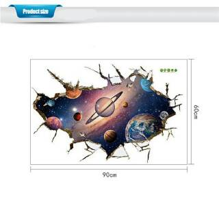 RELIZA WALL STICKER Stiker Dinding PLANET  LUAR ANGKASA 