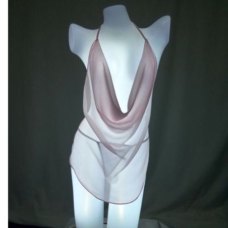 Sexy Mini Lingerie Dress Tali Belakang Transparan
