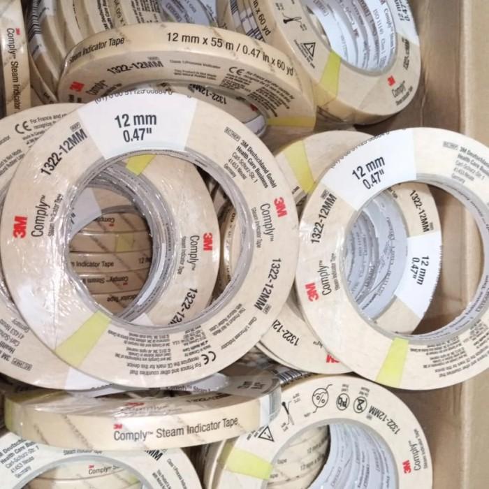 

3M Comply Steam Indicator Tape Original1322 12Mm X 55M Autoclave Tape
