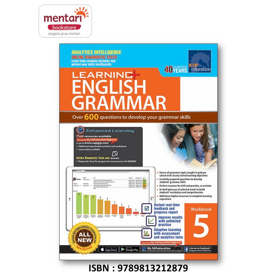 Learning English Grammar Workbook-Level 5