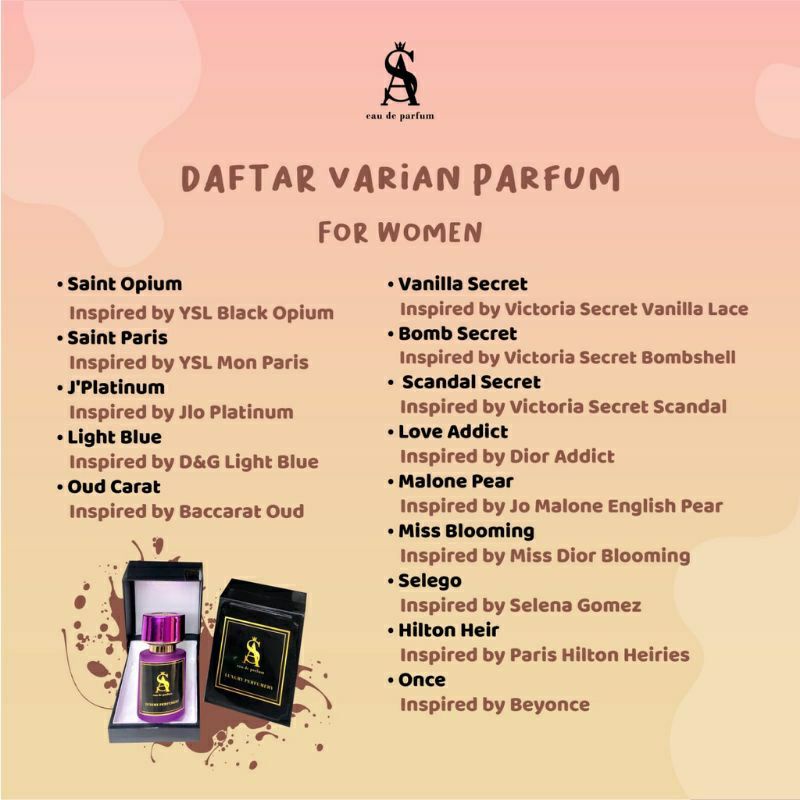 SA Parfum Beyonce original terbaru wanita