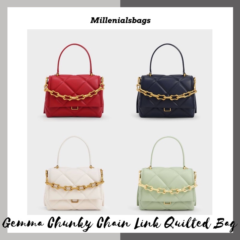 Cnk Emma Chunky Chain Link Quilted Bag