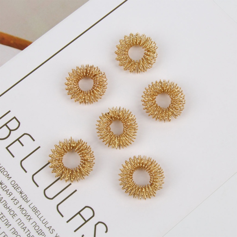 Mary 2in Jari Cincin Logam Pijat Roller Anxiety Playset Interaktif Fidget Toys