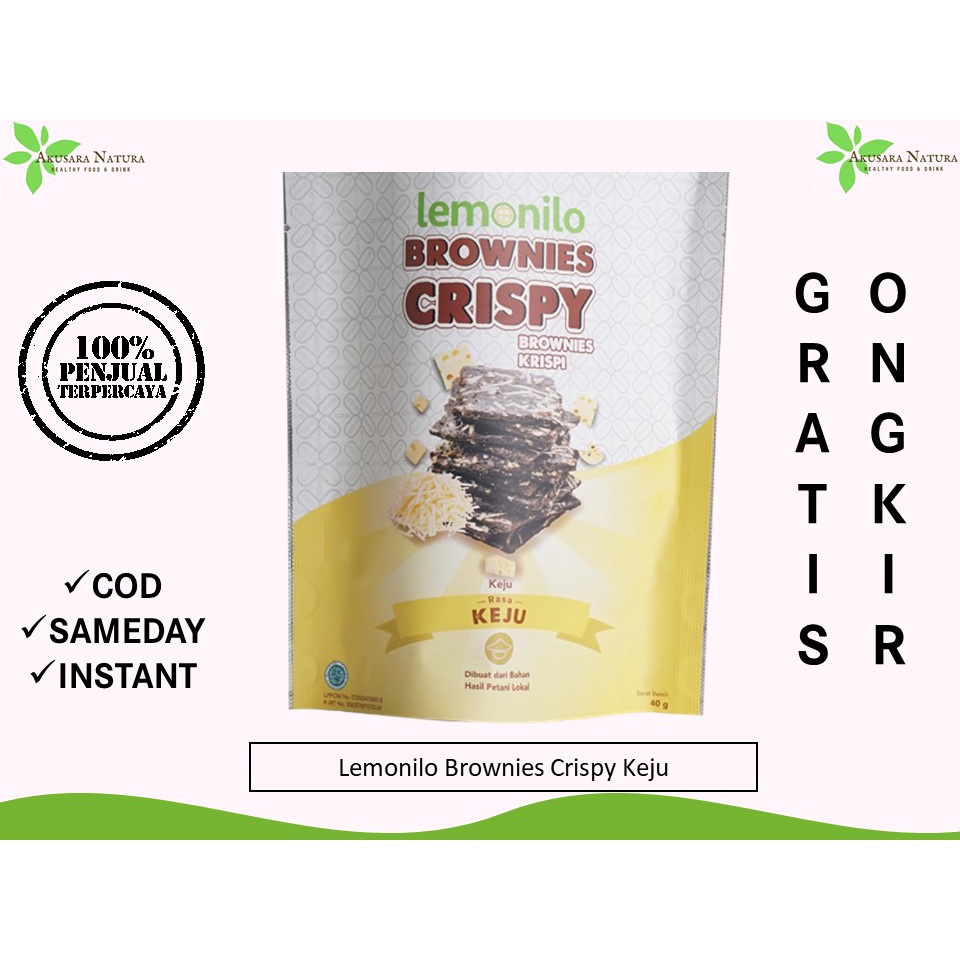 Lemonilo Brownies Crispy  BISA COD | INSTANT | SAMEDAY