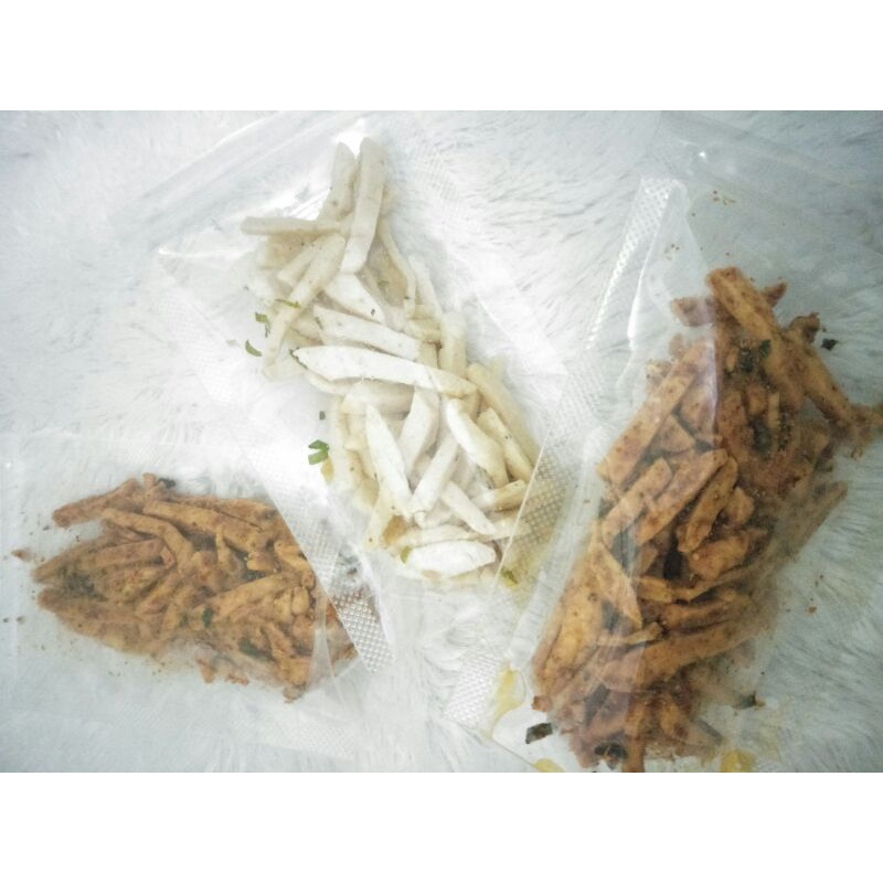 

Basreng ori dan Pedas daun jeruk