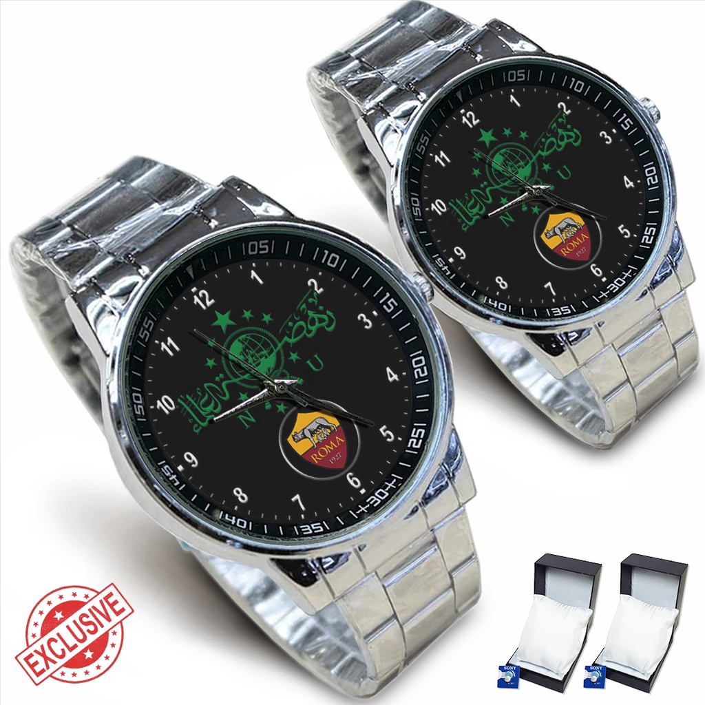 Jam Tangan Rantai Couple NU - AS ROMA (Mantul)