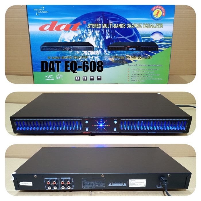 EQUALIZER SOUND SYSTEM DAT EQ 608 20 X 2 BAND