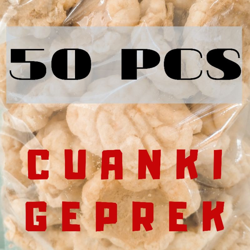 

(50PCS) CUANKI KOTAK GEPREK GEPENG FULL TAHU KHAS GARUT SOLO/TOPPING BOCI/TAHU KERING/BASO ACI INSTANT