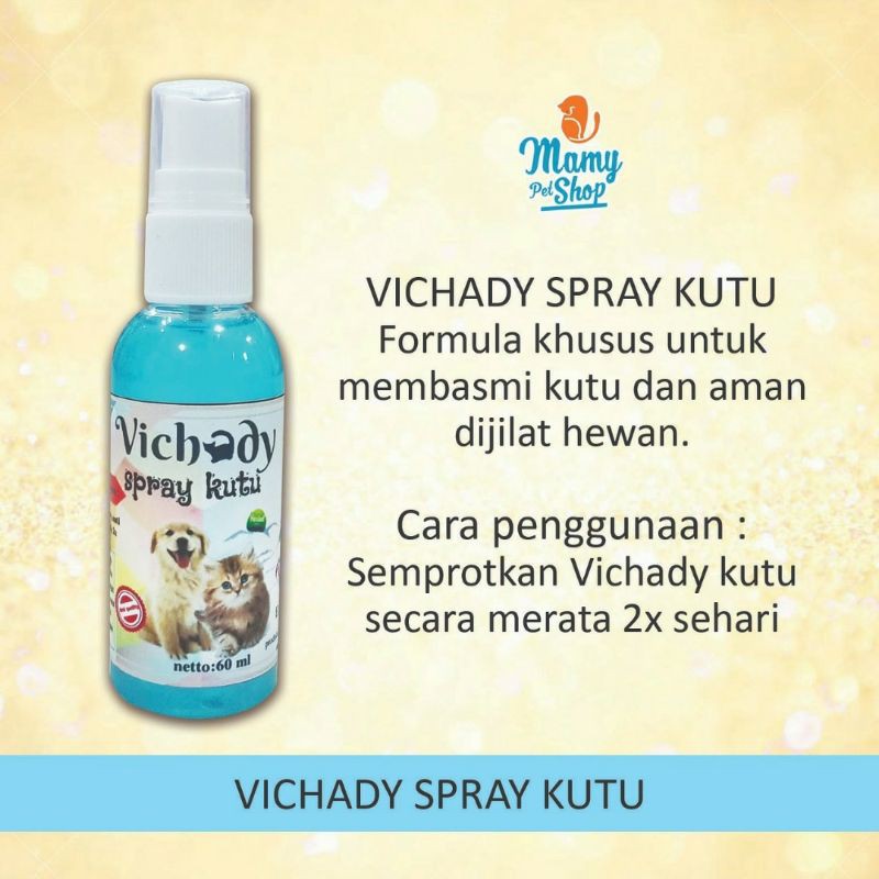 Vichady ANTI KUTU SPRAY untuk kucing dan anjing