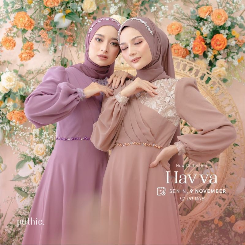 gaun Safira + kerudung Fhasmina payet