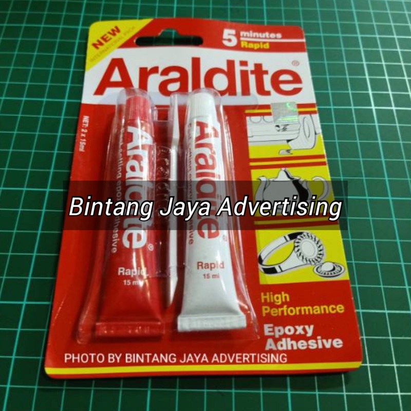 

LEM ARALDITE MERAH LEM EPOXY ARALDITE ADHESIVE 2x15ML
