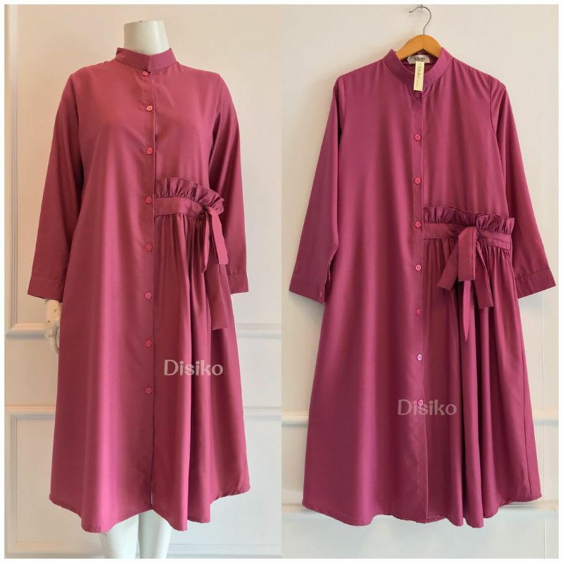 LONG TUNIK TERBARU / POPPY TUNIK DESAIN BY DISIKO  TUNIK BAHAN KATUN TOYOBO / TUNIK REMPEL TALI