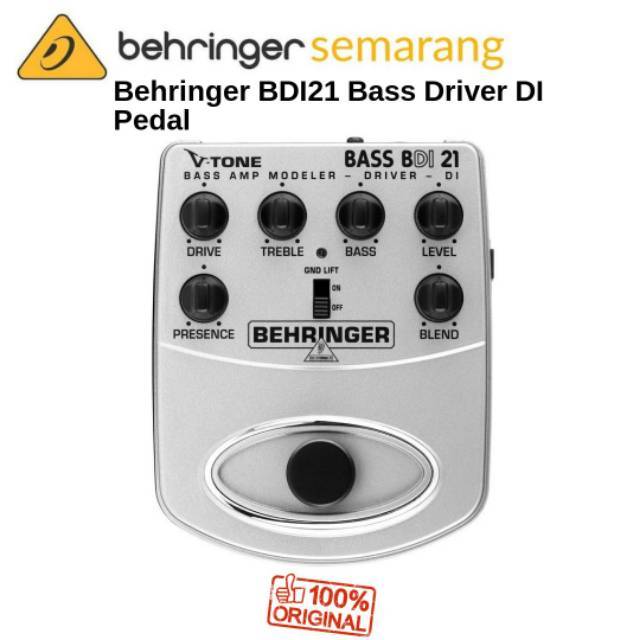 Behringer BDI21 BDI 21 Bass Preamp Efek Pedal Stompbox