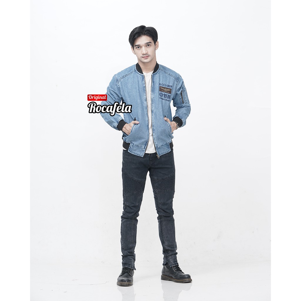 Keyzha - Jaket Jeans Pria / Jaket Jeans Original / Jaket Jeans Terbaru / KJ011